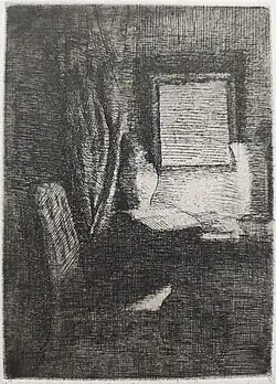 Effet de lumière, 1876 (Eau-forte ; Inv. Delchevalerie no 18 ; 18 × 13,5 cm), Collection privée