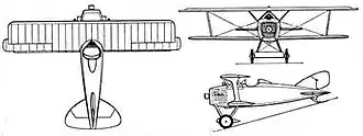 vue en plan de l’avion