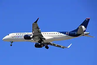 XA-GAL, l'appareil impliqué dans l'accident, ici en approche sur l'aéroport international John F. Kennedy en juillet 2017.