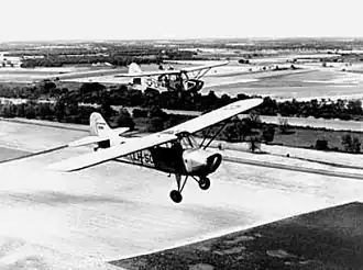 Vue de l'avion.