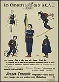 Affiche de recrutement pour le 6e BCA sous Vichy.