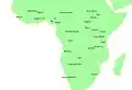 Échantillon interculturel standard, Région Afrique