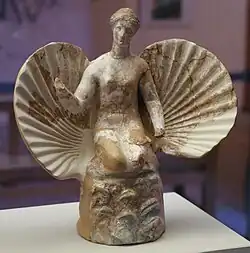 Aphrodite à la coquille. Tanagra, IVe siècle av. J.-C.