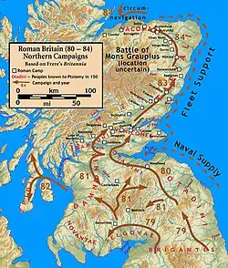 Campagnes d'Agricola dans le nord de l'Angleterre (80-84)