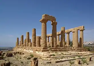 Temple d'Héra Lacinia&nbsp;(en) à Agrigente.