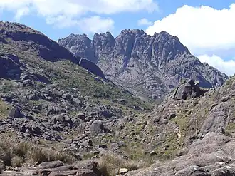 Pic des Aiguilles noires,plus haut sommet du parc