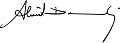 Signature de Ahmet Davutoğlu