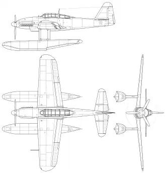 vue en plan de l’avion