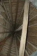 L'intérieur du clocher.
