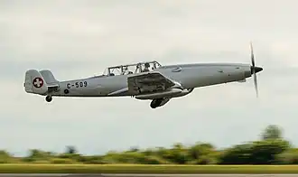 Vue de l'avion.