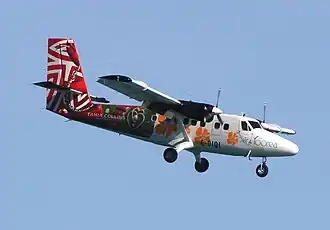 F-OIQI, le Twin Otter d'Air Moorea impliqué, ici photographié quelques mois avant l'accident