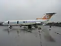 Un Hawker-Siddeley Trident abandonné sur une piste.
