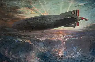 Alfred Egerton Cooper (en) : Airship R34 (avant 1919)