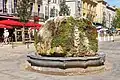 La fontaine à l'arrêt, août 2018.