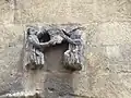 Détail au dessus du portail de la chapelle (octobre 2011).