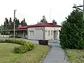 La gare d'Aizkraukles.