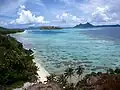 Vue sur Mangareva depuis Akamaru