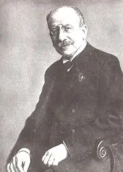 Photographie ancienne d'un important homme d'affaires allemand