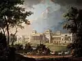 Le palais d'Esterházy en 1812, par Albert Christophe Dies&nbsp;(de)