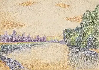 Les Rives de la marne à l'aube (vers 1888), Getty Center.