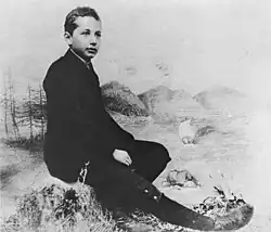 Albert Einstein en 1894.