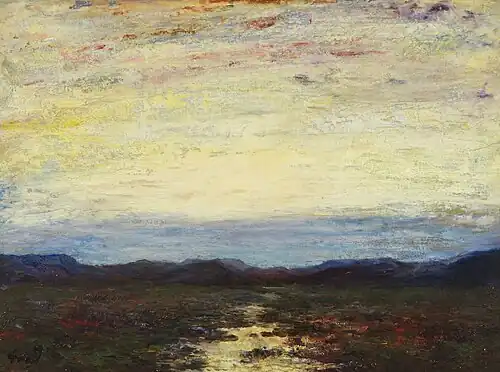 Sunset in Nevada, sans date