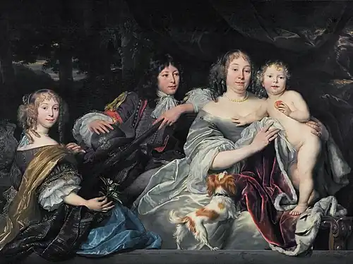 La Princesse Albertina d'Orange avec des enfants (1668), Leeuwarden, Fries Museum (en).