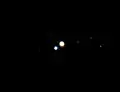 observation à travers un Celestron C8 ;
