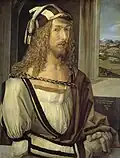 Autoportrait aux gants, Albrecht Dürer.