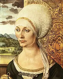 Dürer, Portrait d'Élisabeth Tucher (1499)