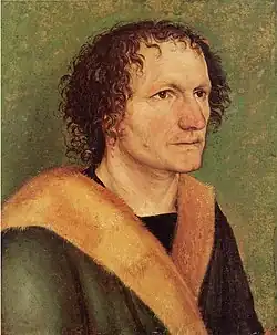 Homme sur fond vertc.1497, Kreuzlingen