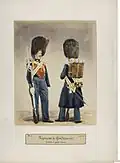 Gendarmes de la Garde impériale en grande et petite tenue.