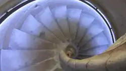 Escalier en colimaçon du clocher.
