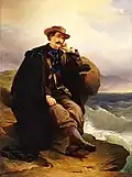 Portrait d'Aleardo Aleardi, par Domenico Induno, vers 1850.