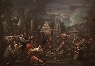 Funérailles juives, Alessandro Magnasco, vers 1720.