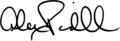 Signature de Alex Padilla