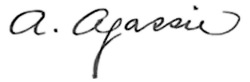 signature d'Alexander Emanuel Agassiz