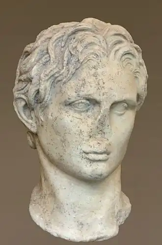 Portrait d'Alexandre le Grand du type Schwarzenberg, glyptothèque de Munich.