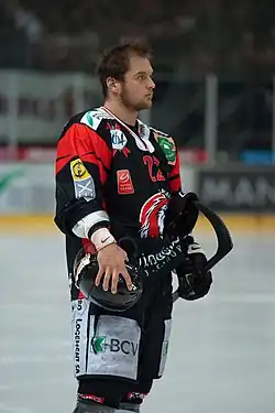 Description de l'image Alexandre Tremblay - Lausanne Hockey Club vs. HC Viège, 01.04.2010.jpg.