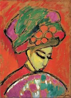 Junges Mädchen mit einem Blumenhut (1910),Musée Albertina, Vienne