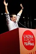 Aléxis Tsípras, président de SYRIZA.