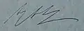 Signature de Angelino Alfano