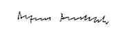 signature d'Alfred Andersch