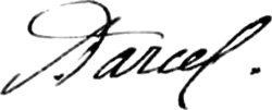 signature d'Alfred Darcel