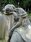 Détail de la statue d'A. Marzolff.