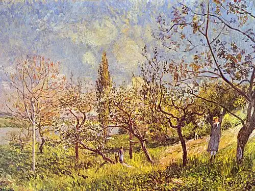 Un Verger au printemps, By (1881)Rotterdam, Musée Boijmans Van Beuningen.