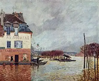 L'Inondation à Port-MarlyAlfred Sisley, 1876Musée des beaux-arts, Rouen.