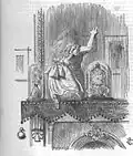 Looking glass room (illustration d'Alice in Wonderland)