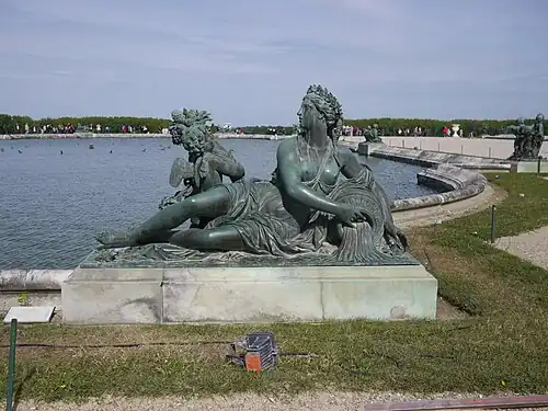 Le LoiretThomas Regnaudin, bronze(fondeur Balthazar Keller)parterre du Midi, château de Versailles.