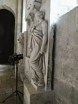 Allégorie de l'Humilité piétinant une couronne, 1769, cathédrale Notre-Dame de Chartres.